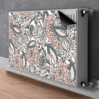 Magnet Heizkörperverkleidung Pinke blumen