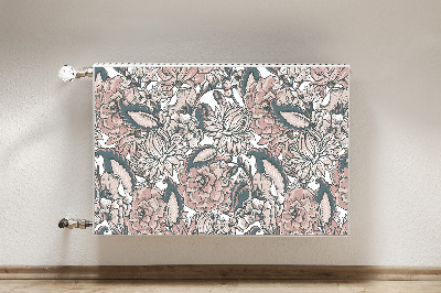 Magnet Heizkörperverkleidung Pinke blumen