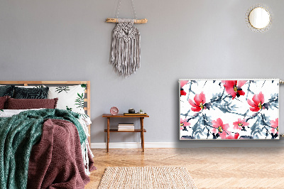 Heizkörperverkleidung magnetisch Blumenmuster
