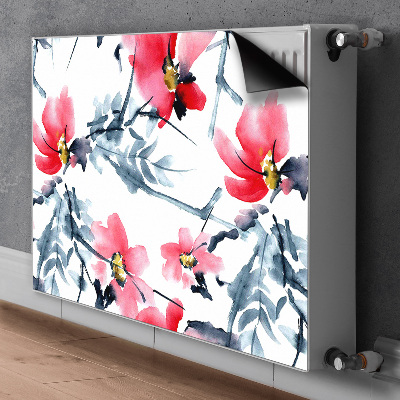 Heizkörperverkleidung magnetisch Blumenmuster