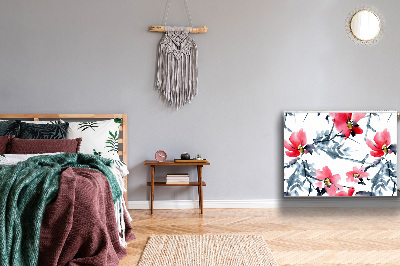 Heizkörperverkleidung magnetisch Blumenmuster