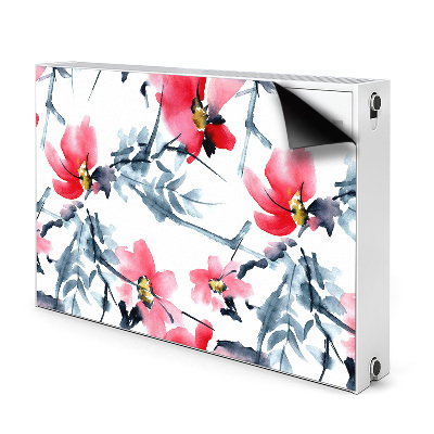Heizkörperverkleidung magnetisch Blumenmuster