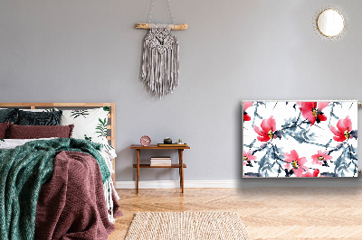 Heizkörperverkleidung magnetisch Blumenmuster