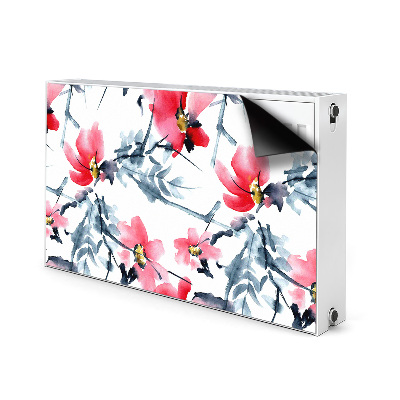 Heizkörperverkleidung magnetisch Blumenmuster