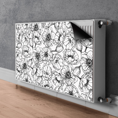 Dekorative Heizkörperabdeckung Blumen