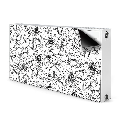 Dekorative Heizkörperabdeckung Blumen