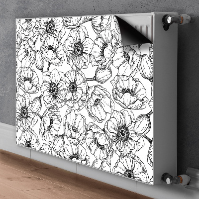 Dekorative Heizkörperabdeckung Blumen