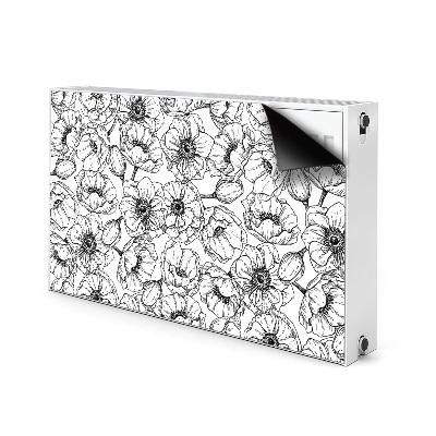 Dekorative Heizkörperabdeckung Blumen