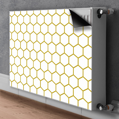 Dekorativer Heizkörpermagnet Bienenwabe