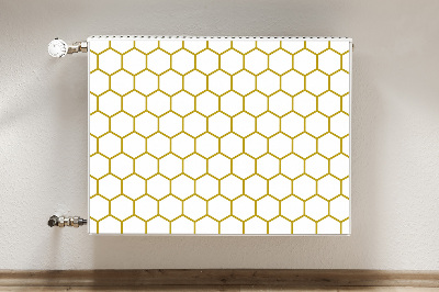 Dekorativer Heizkörpermagnet Bienenwabe