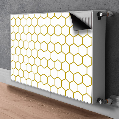 Dekorativer Heizkörpermagnet Bienenwabe