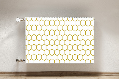 Dekorativer Heizkörpermagnet Bienenwabe