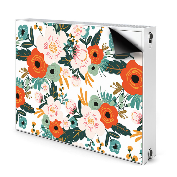 Heizkörperverkleidung magnet Farbenfrohe blumen
