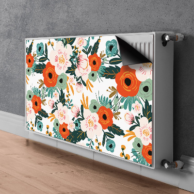 Heizkörperverkleidung magnet Farbenfrohe blumen