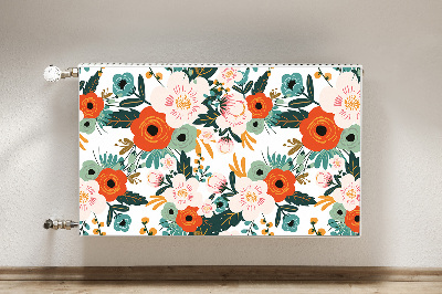 Heizkörperverkleidung magnet Farbenfrohe blumen