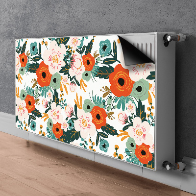 Heizkörperverkleidung magnet Farbenfrohe blumen