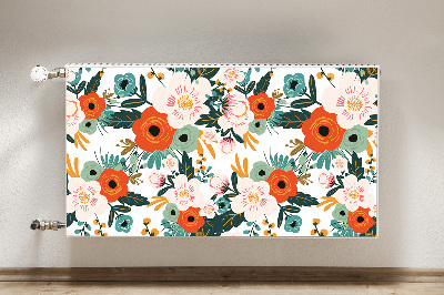 Heizkörperverkleidung magnet Farbenfrohe blumen