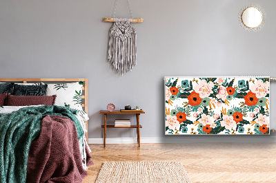 Heizkörperverkleidung magnet Farbenfrohe blumen
