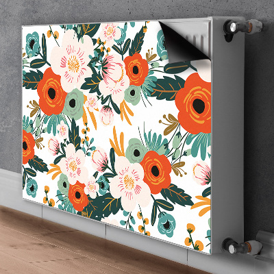 Heizkörperverkleidung magnet Farbenfrohe blumen