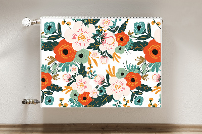 Heizkörperverkleidung magnet Farbenfrohe blumen