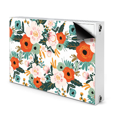 Heizkörperverkleidung magnet Farbenfrohe blumen