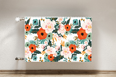 Heizkörperverkleidung magnet Farbenfrohe blumen