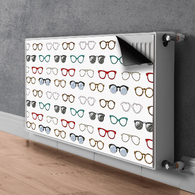 Dekorativer Heizkörpermagnet Retro-brille