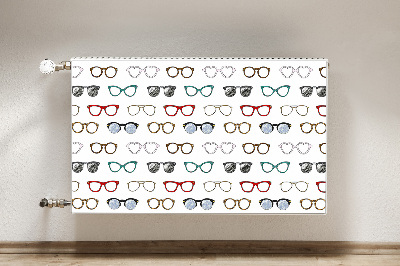 Dekorativer Heizkörpermagnet Retro-brille