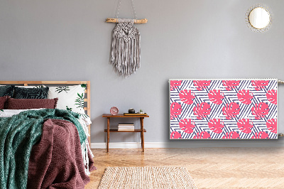 Magnet Heizkörperverkleidung Rosa blätter