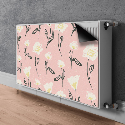 Heizkörperverkleidung magnetisch Zarte blüten