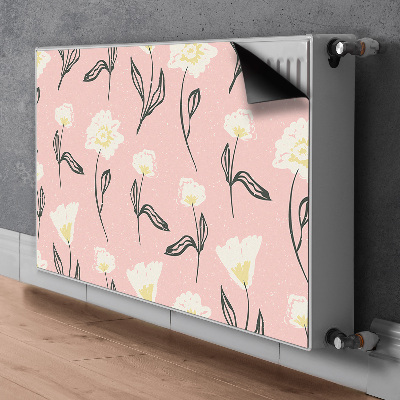 Heizkörperverkleidung magnetisch Zarte blüten