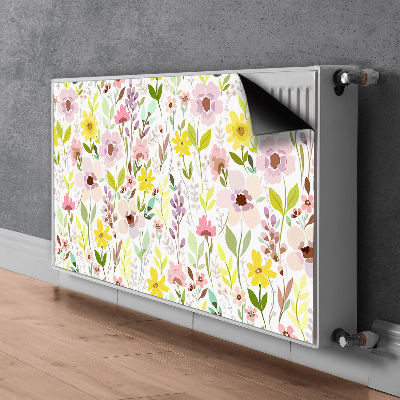 Heizkörperverkleidung magnet Farbenfrohe blumen