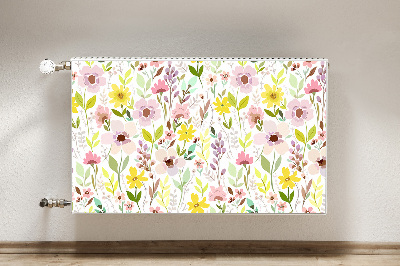 Heizkörperverkleidung magnet Farbenfrohe blumen