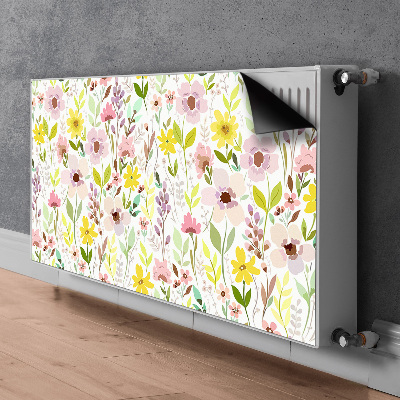 Heizkörperverkleidung magnet Farbenfrohe blumen