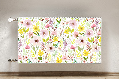 Heizkörperverkleidung magnet Farbenfrohe blumen