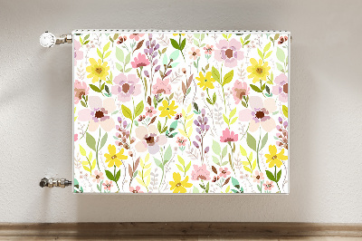 Heizkörperverkleidung magnet Farbenfrohe blumen