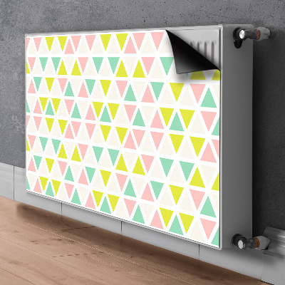 Heizkörperverkleidung magnet Bunte dreiecke