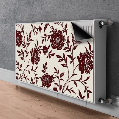 Magnet Heizkörperverkleidung Burgunderblumen