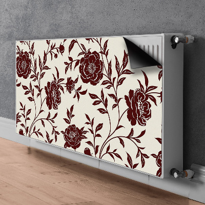 Magnet Heizkörperverkleidung Burgunderblumen