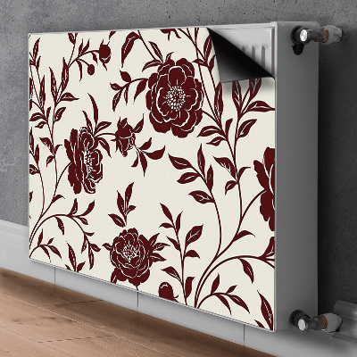 Magnet Heizkörperverkleidung Burgunderblumen