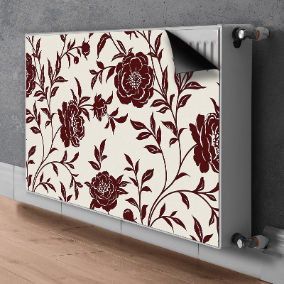 Magnet Heizkörperverkleidung Burgunderblumen