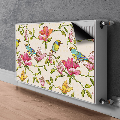 Heizkörperverkleidung magnet Blumen und vögel