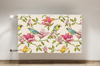 Heizkörperverkleidung magnet Blumen und vögel