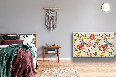 Heizkörperverkleidung magnet Blumen und vögel