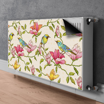 Heizkörperverkleidung magnet Blumen und vögel
