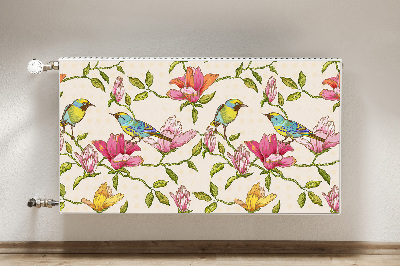 Heizkörperverkleidung magnet Blumen und vögel
