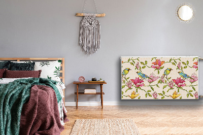 Heizkörperverkleidung magnet Blumen und vögel