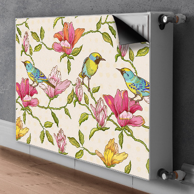 Heizkörperverkleidung magnet Blumen und vögel
