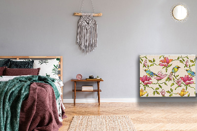 Heizkörperverkleidung magnet Blumen und vögel