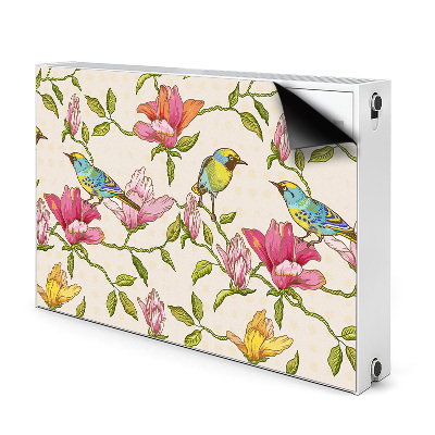 Heizkörperverkleidung magnet Blumen und vögel